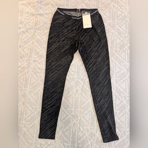 Icebreaker Women's Black & White Patterned Baselayer Leggings